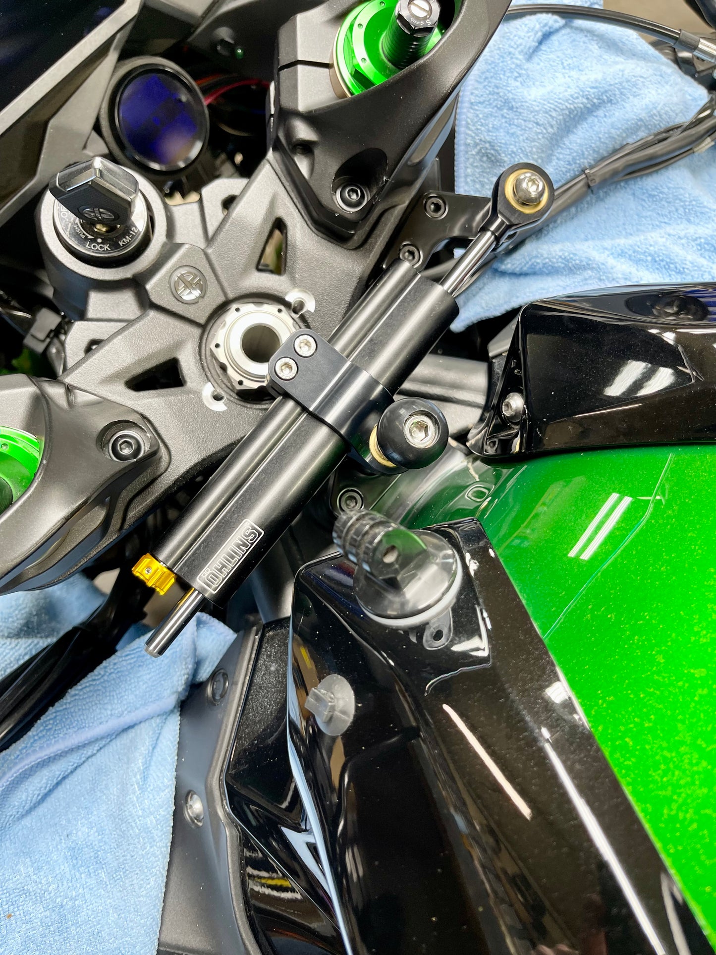 Kawasaki Ninja H2 SX Ohlins Steering Damper Mount Kit