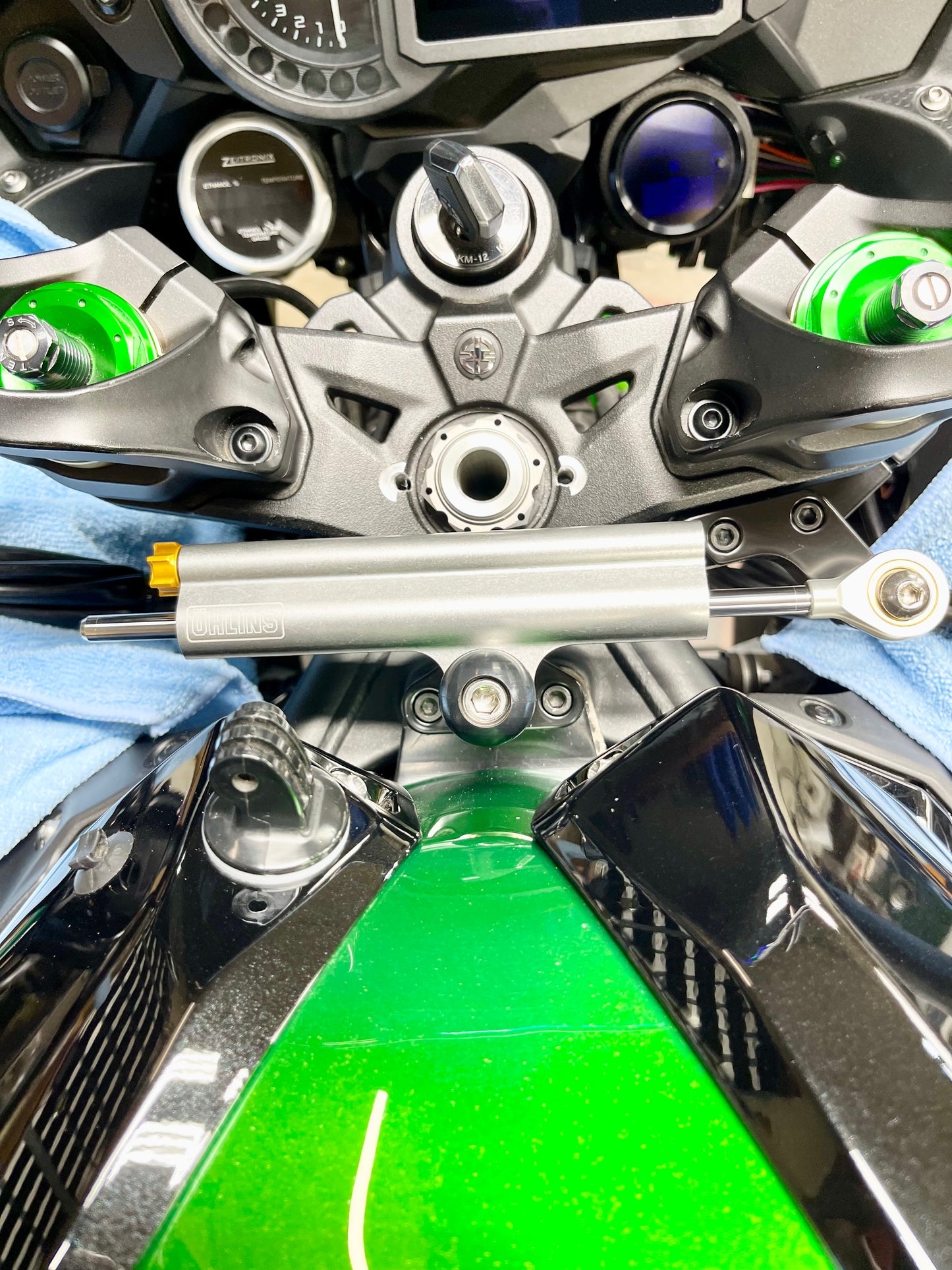 Kawasaki Ninja H2 SX Ohlins Steering Damper Mount Kit