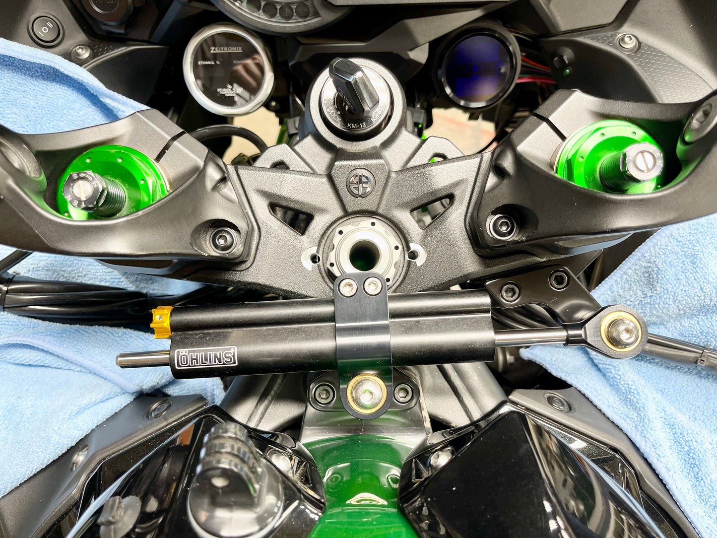 Kawasaki Ninja H2 SX Ohlins Steering Damper Mount Kit