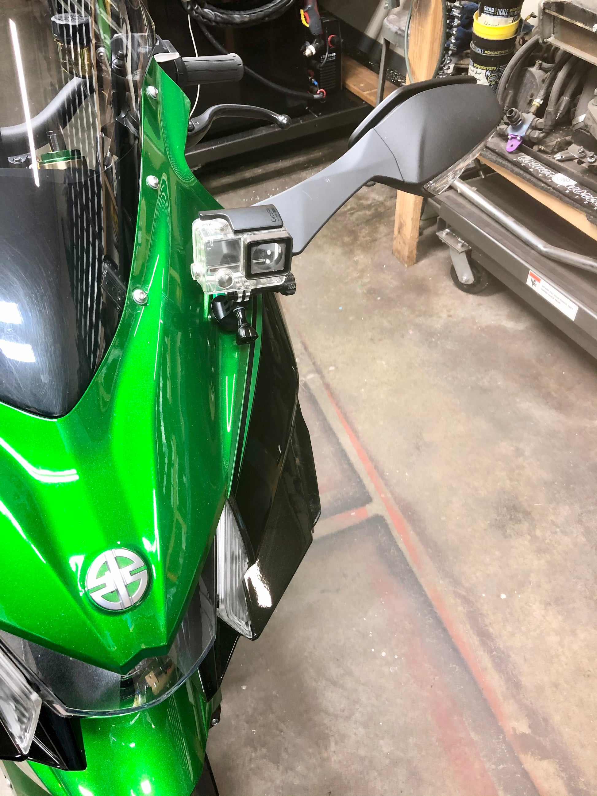 H2 SX go pro mount tripod setup
