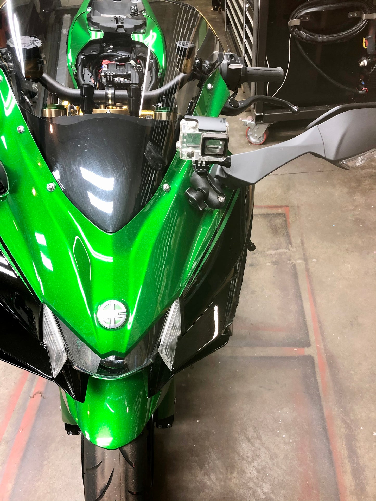 H2 SX go pro mount ram mount setup